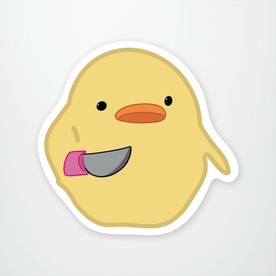 Chick With Knife