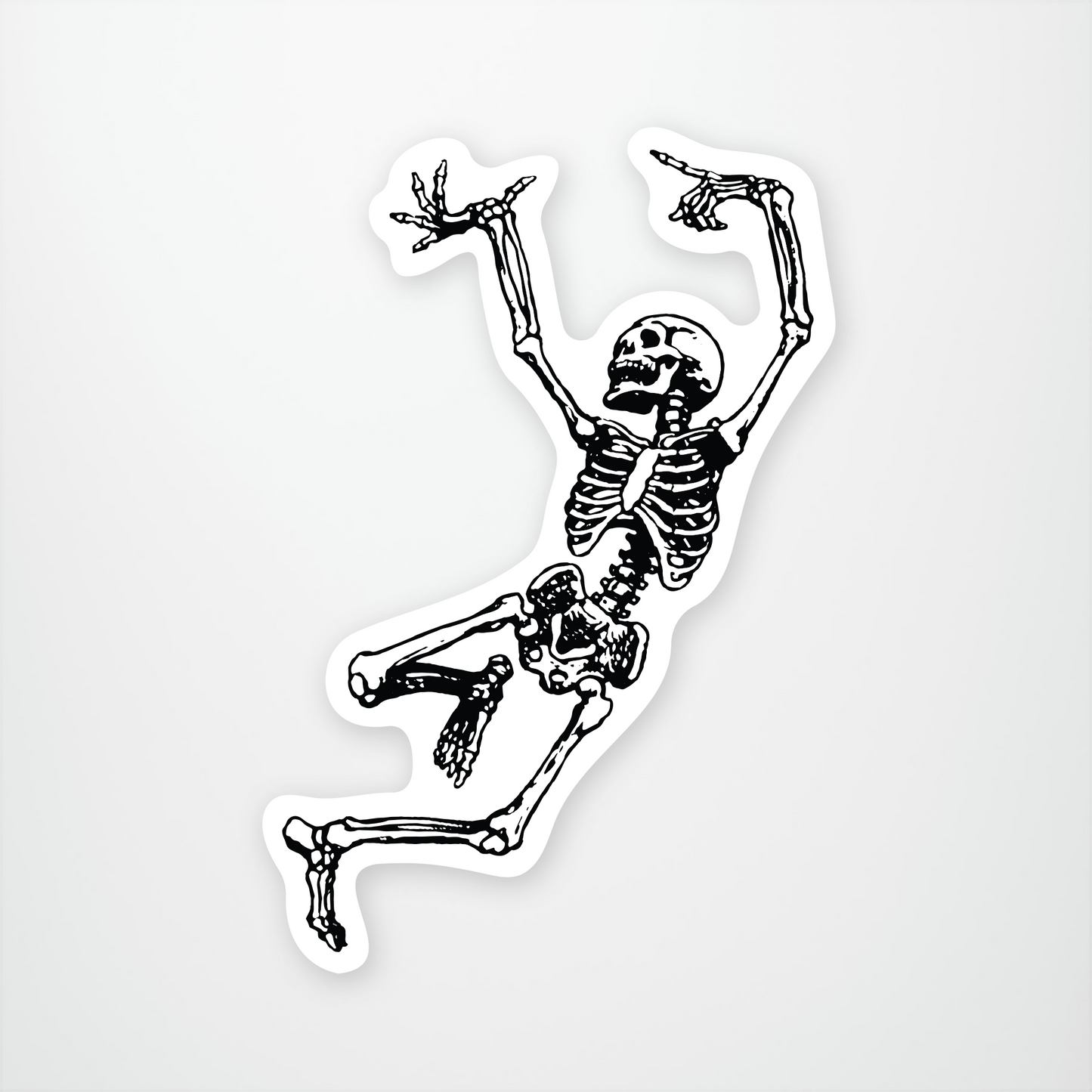 Dancing Skeleton Sticker Pack of 12 units