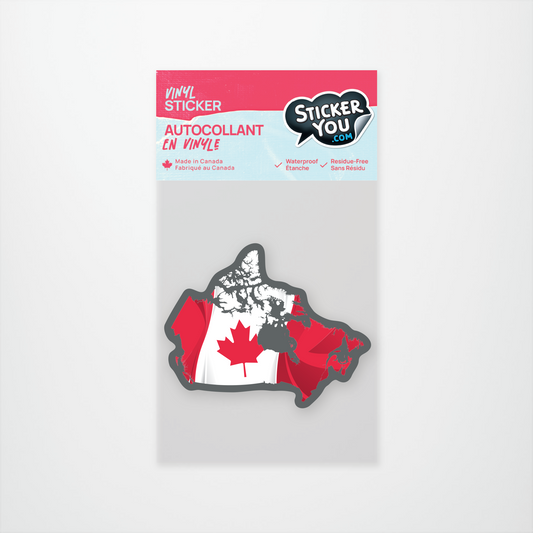 Canada Map Sticker Pack of 12 Units