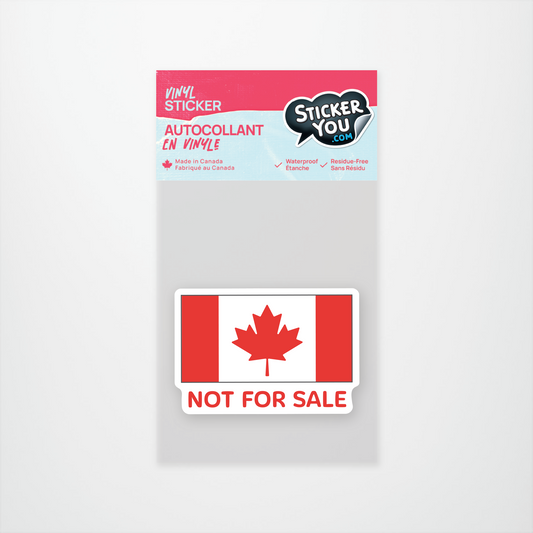 Canada Not for Sale Sticker Pack of 12 Units