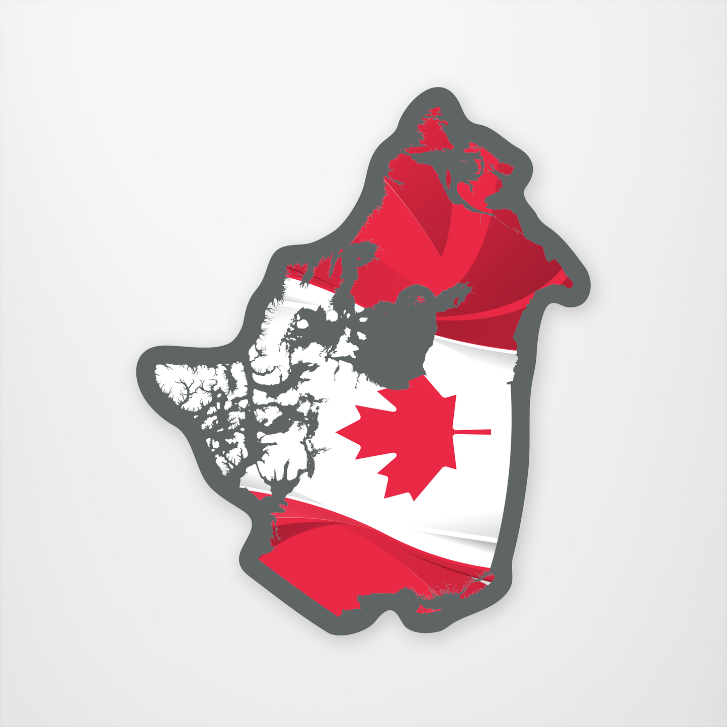 Canada Map Sticker Pack of 12 Units