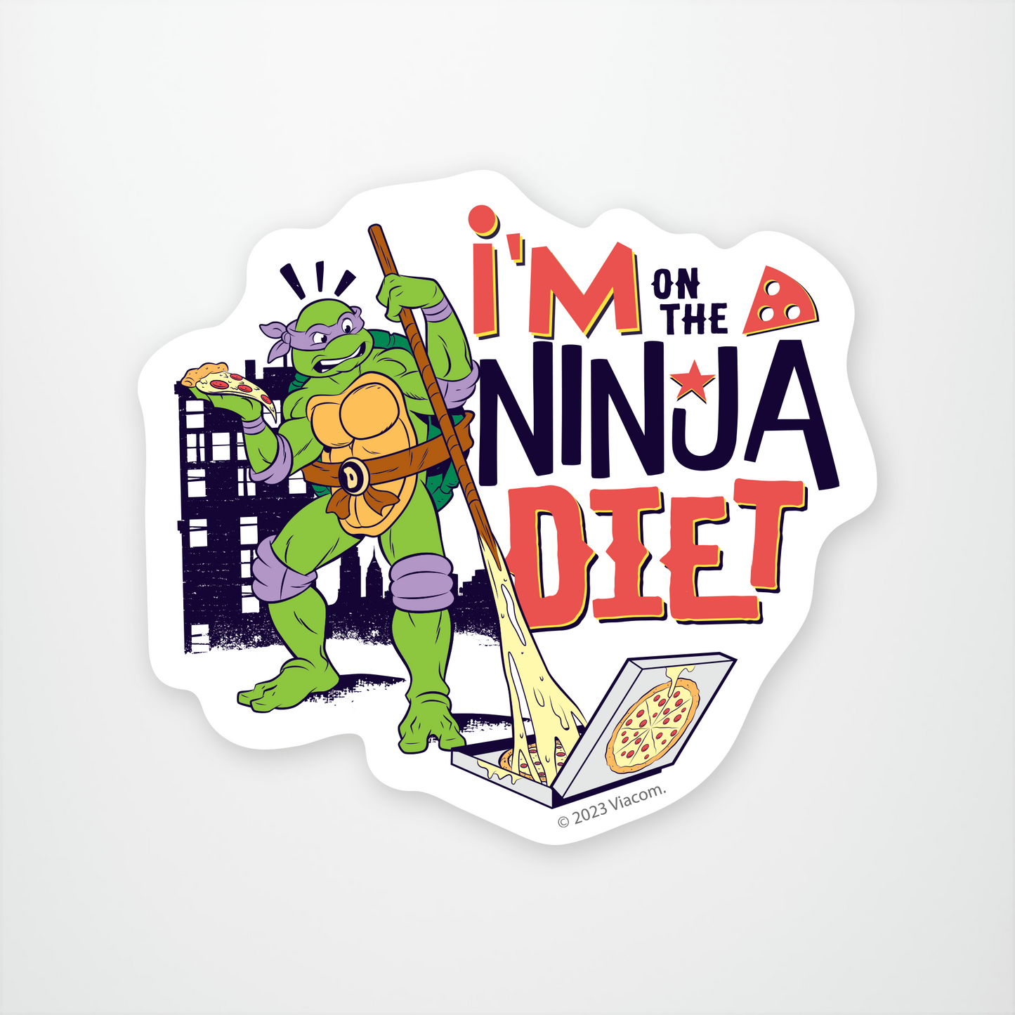 Im on a Ninja Diet Sticker Pack of 12 units