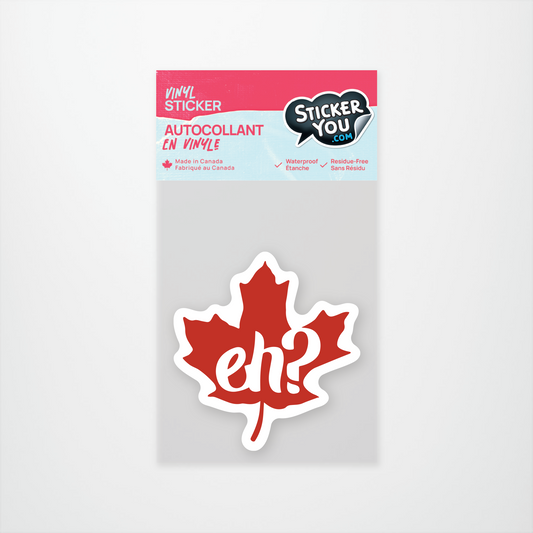 Eh? Maple Leaf Sticker Pack of 12 Units