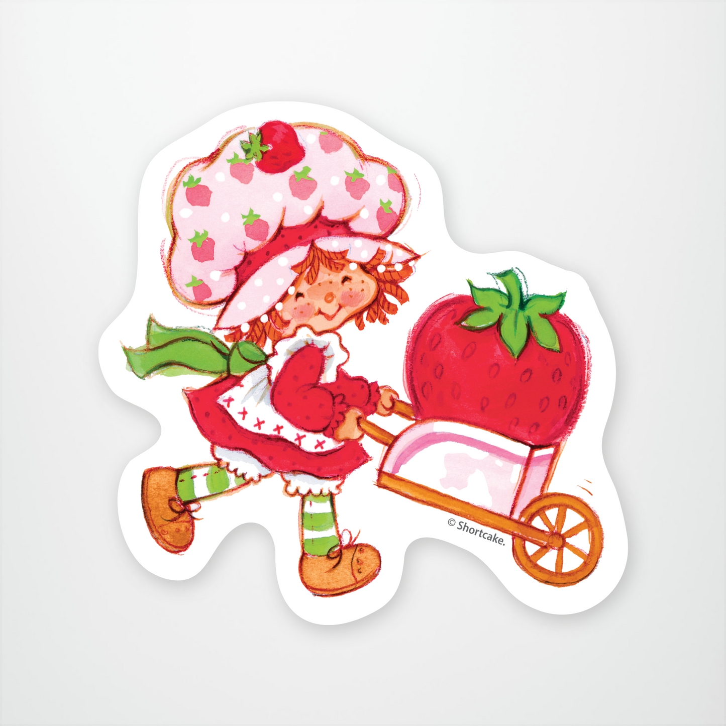 Strawberry Shortcake Wheelbarrow Sticker Pack of 12 units