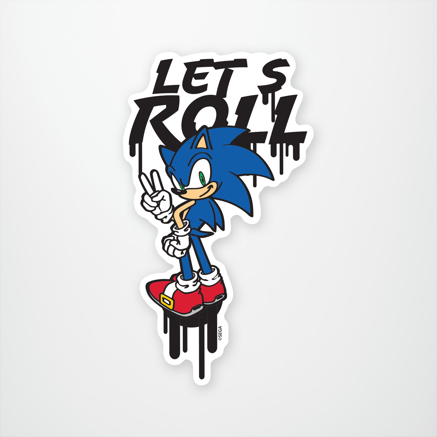 Sonic Lets Roll Sticker Pack of 12 units