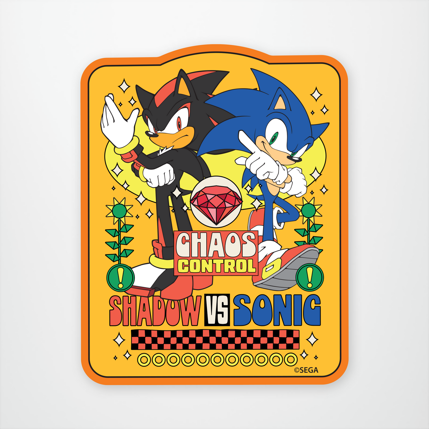 Sonic vs Shadow Sticker Pack of 12 units