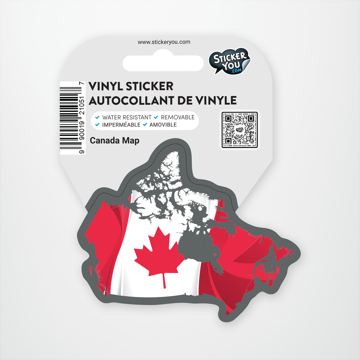 Canada Map Sticker Pack (12 units @ $2.25 each)