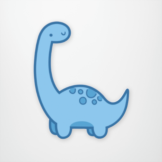 Cute Dino Sticker Pack of 12 units