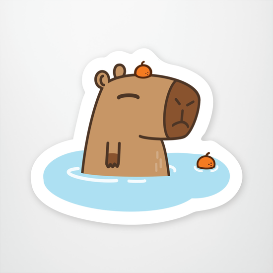 Capybara Sticker Pack of 12 units
