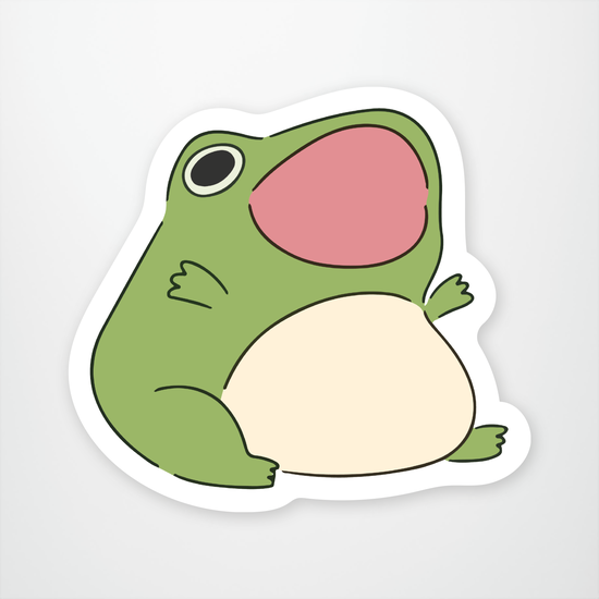 Happy Frog Sticker Pack of 12 units