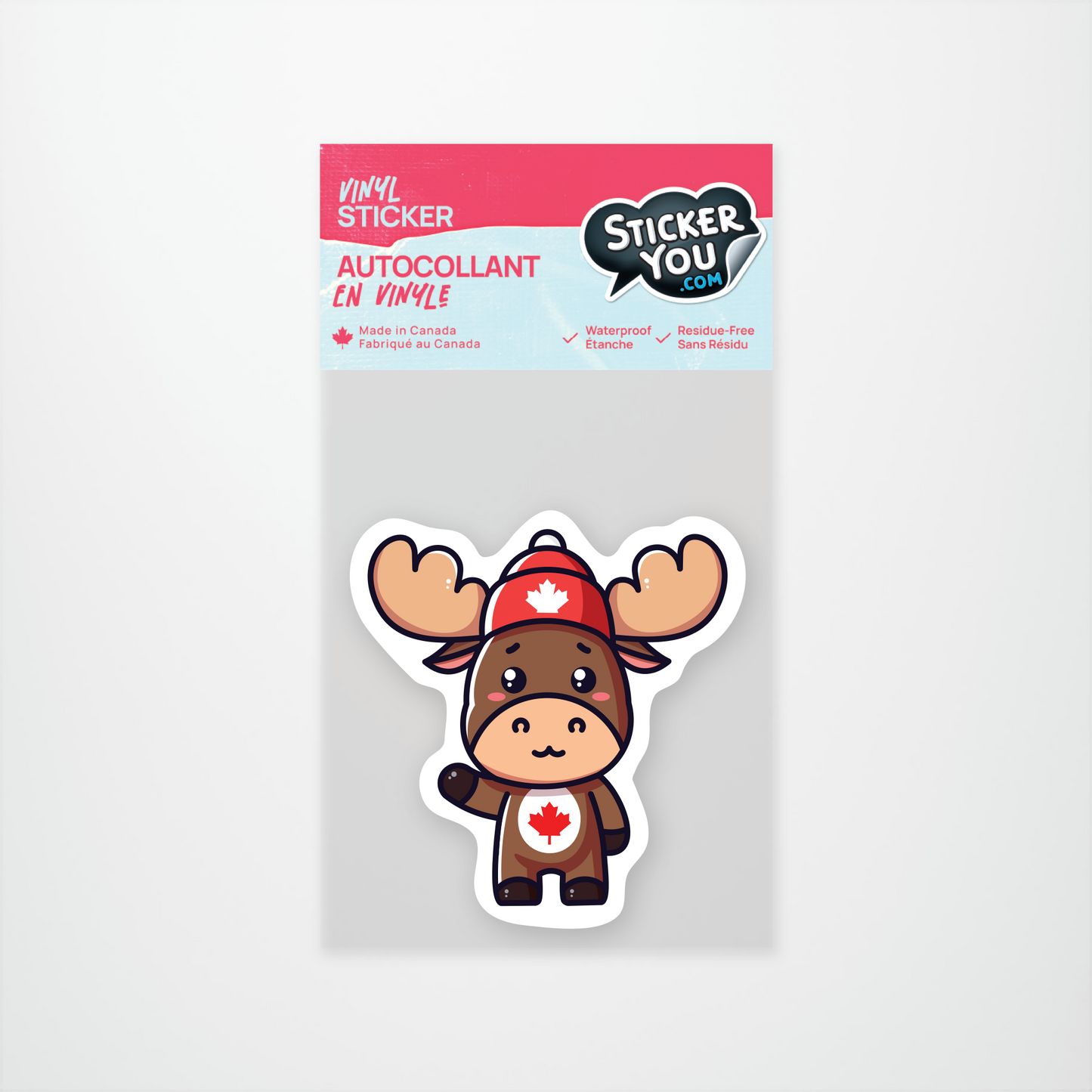Cute Moose Sticker Pack (12 units @ $2.25 each)