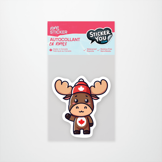 Cute Moose Sticker Pack (12 units @ $2.25 each)