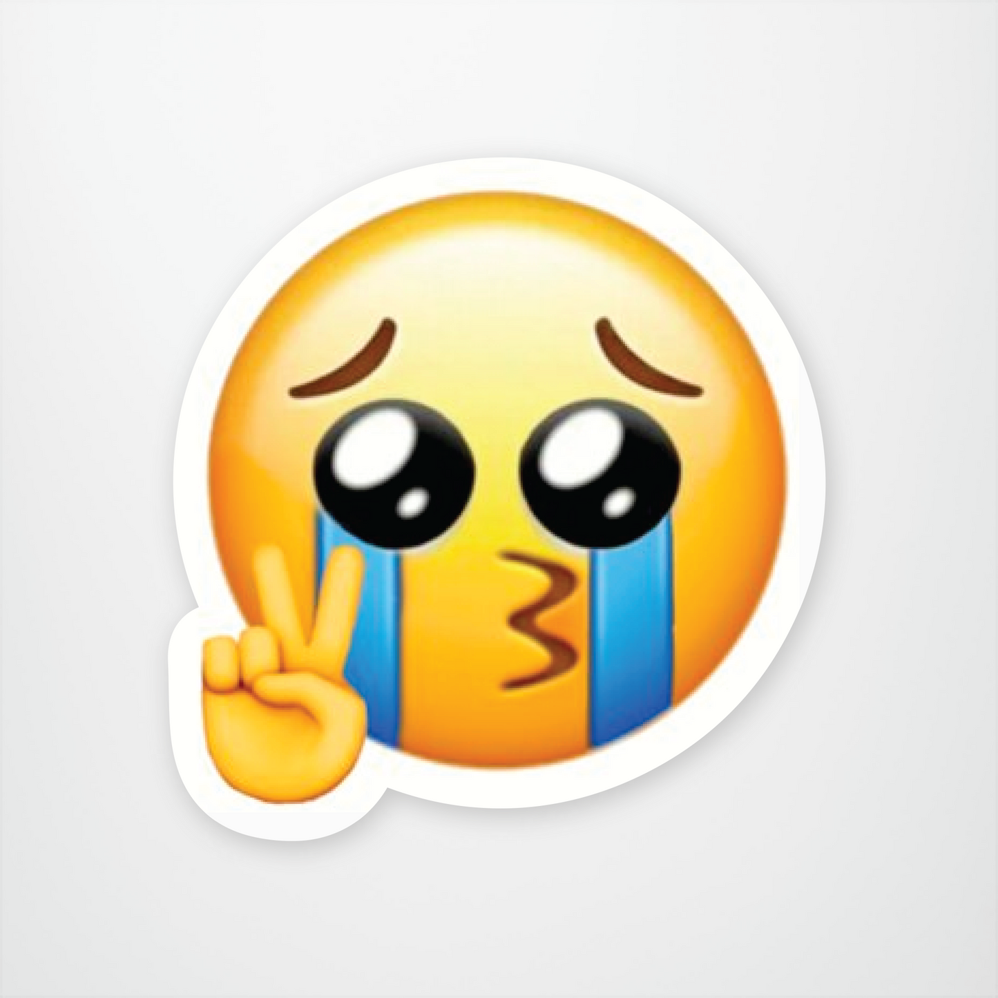 Crying Peace Emoji