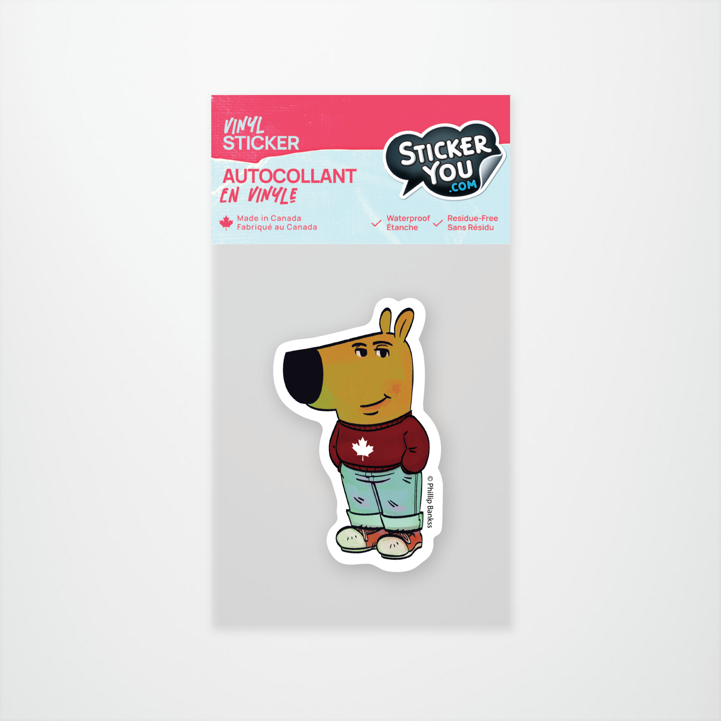 Canadian Chill Guy Sticker Pack (12 units @ $2.25 each)v