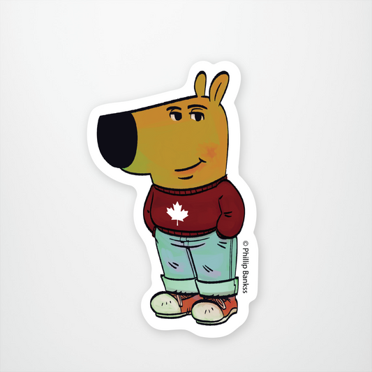 Canadian Chill Guy Sticker Pack of 12 Units