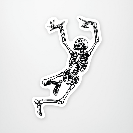 Dancing Skeleton Sticker Pack of 12 units