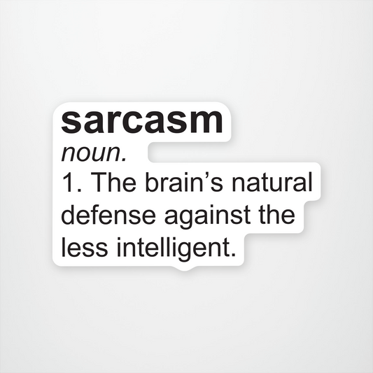 Sarcasm Definition Sticker Pack of 12 units ($2.25 each)