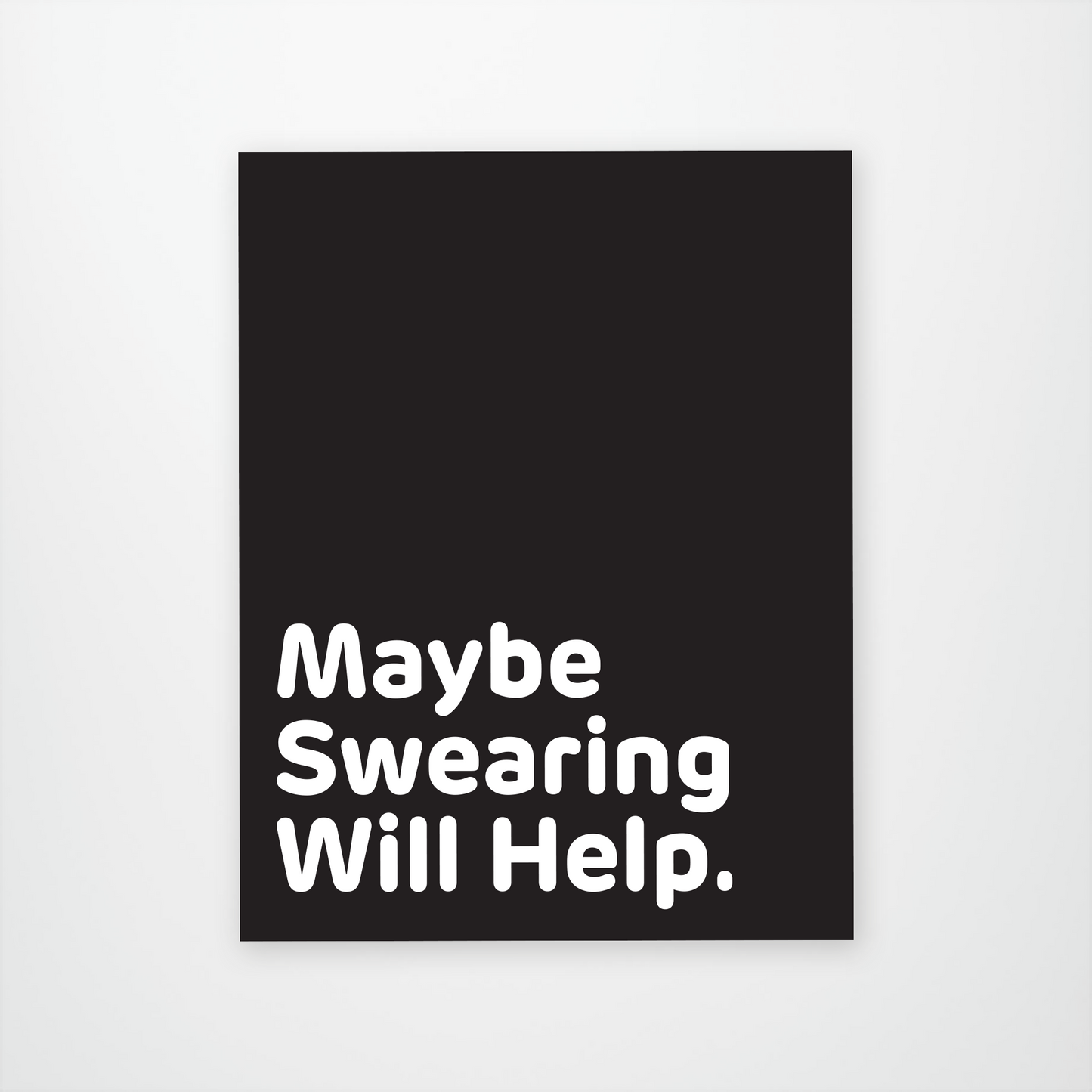 Maybe Swearing Will Help Sticker Pack of 12 units