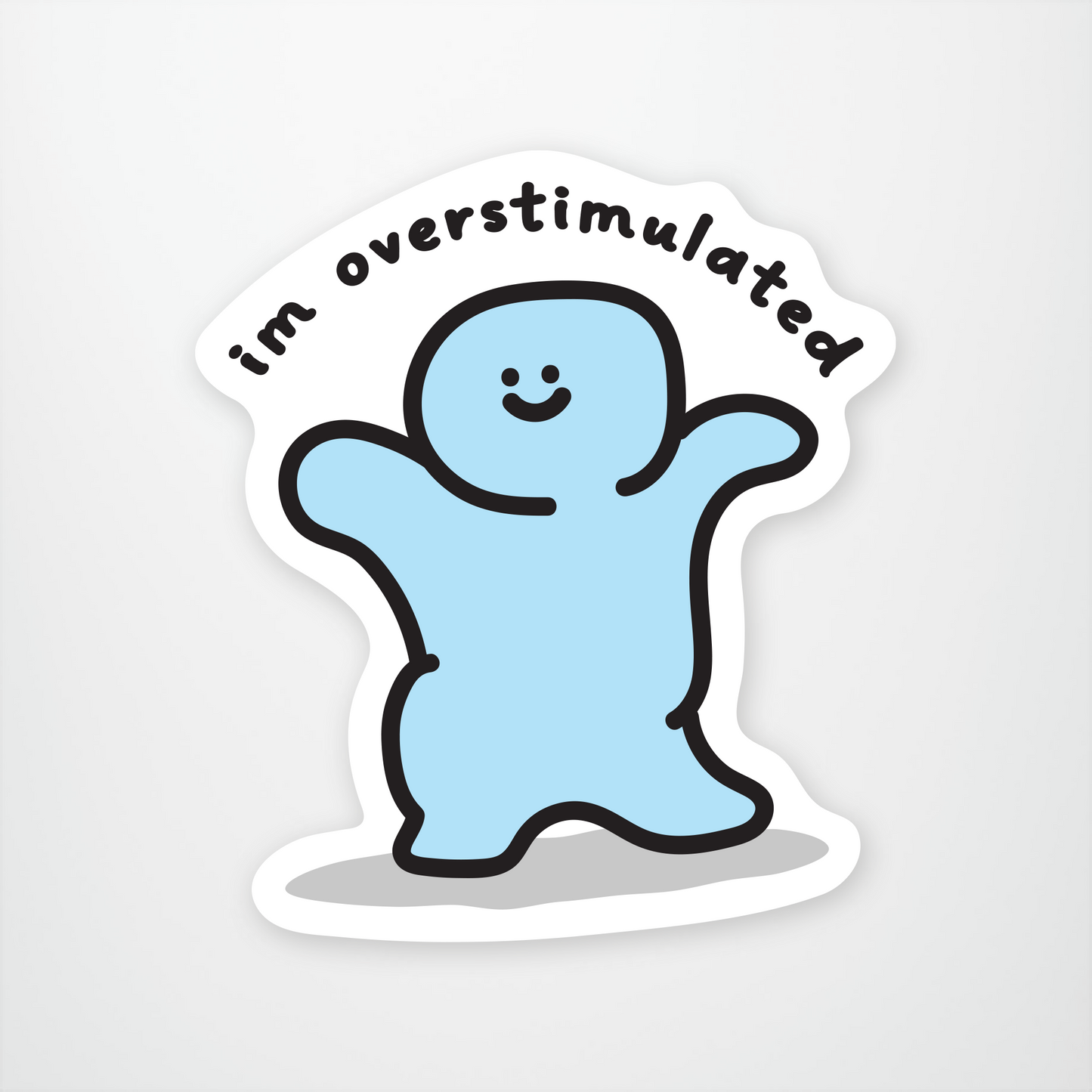 Im Overstimulated Sticker Pack of 12 units