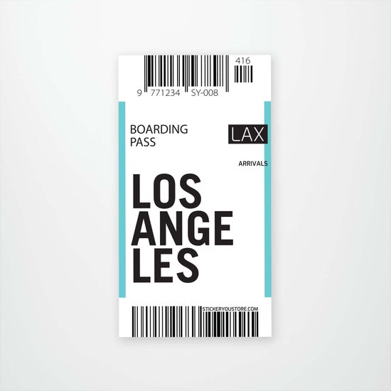 Carte d'embarquement Los Angeles