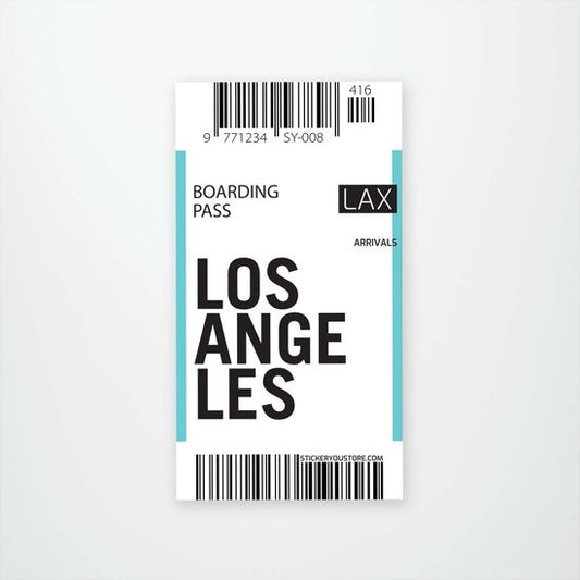 Los Angeles Boarding Pass