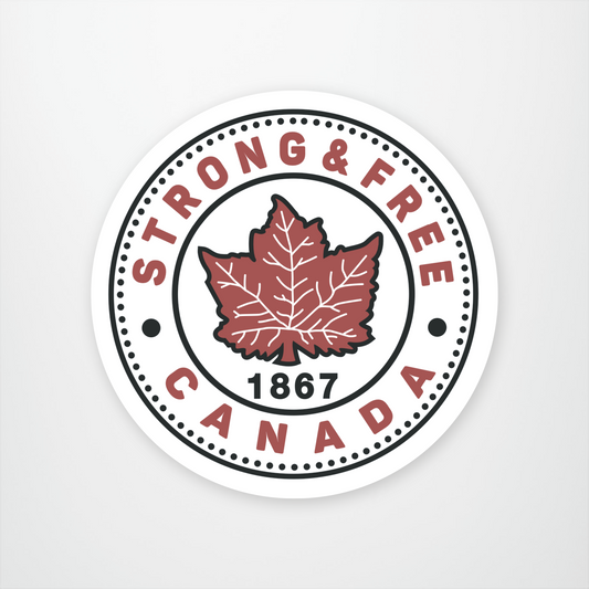 Canada Strong & Free - Circle Magnet Pack (12 units @ $2.25 each)