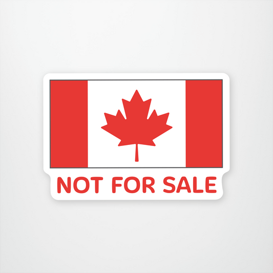 Canada Not for Sale Sticker Pack of 12 Units