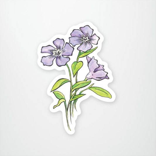 Periwinkle Sticker Pack of 12 units ($2.25 each)