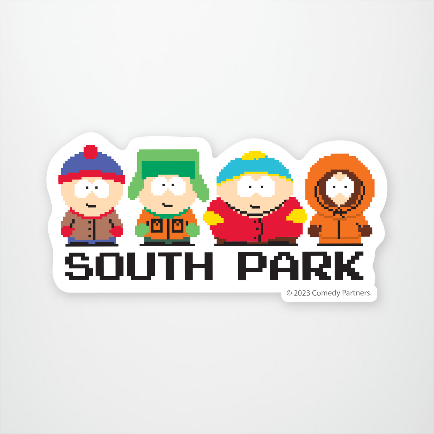 South Park Pixel Sticker Pack of 12 units