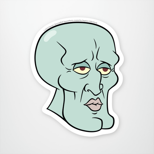 Handsome Squidward Sticker Pack of 12 units