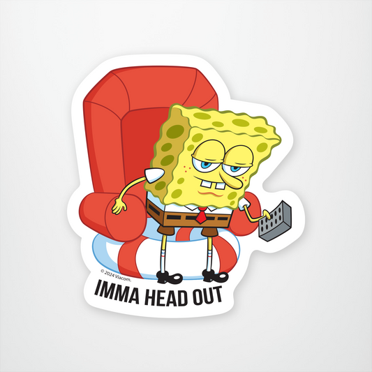 Imma Head Out Sbob Sticker Pack of 12 units