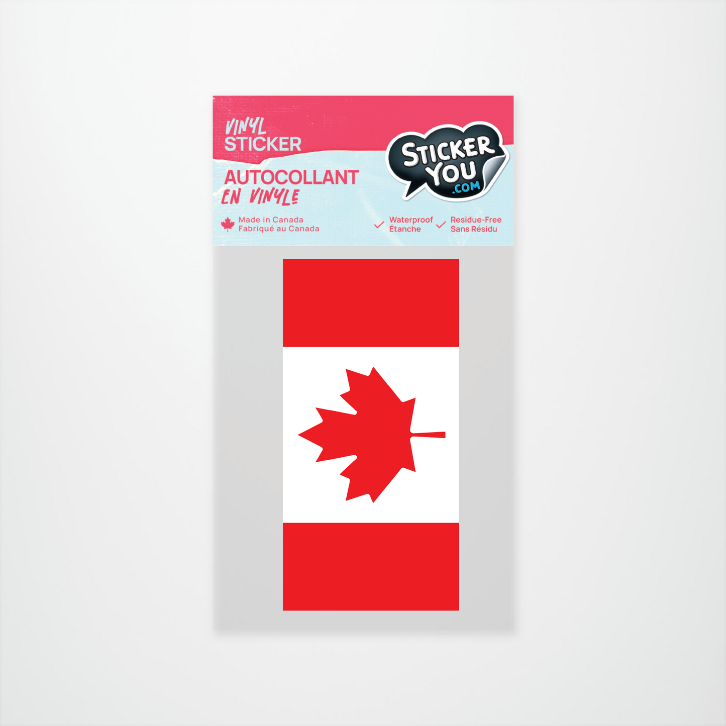 Flag Canada Sticker Pack (12 units @ $2.25 each)