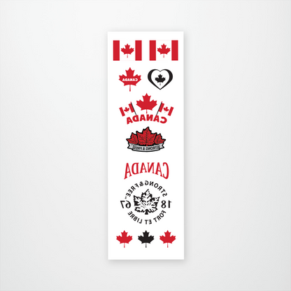 Canada Strong & Free Tattoo Pack (12 units @ $2.25 each)