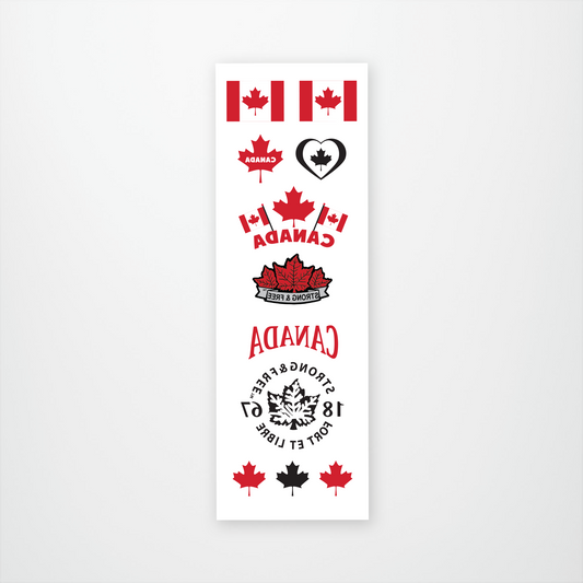 Canada Strong & Free Tattoo Pack (12 units @ $2.25 each)