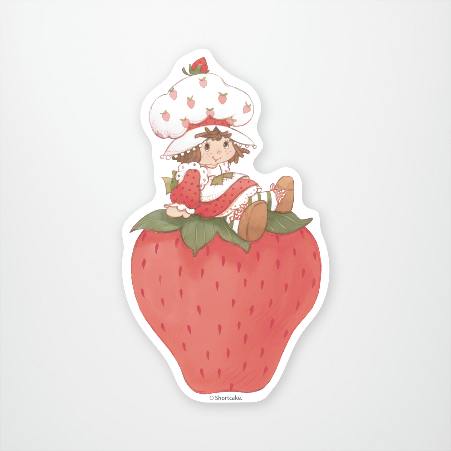 Strawberry Shortcake Sitting Sticker Pack of 12 units