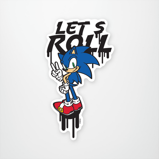 Sonic Lets Roll Sticker Pack of 12 units