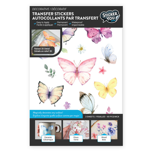 Butterflies Transfer Stickers