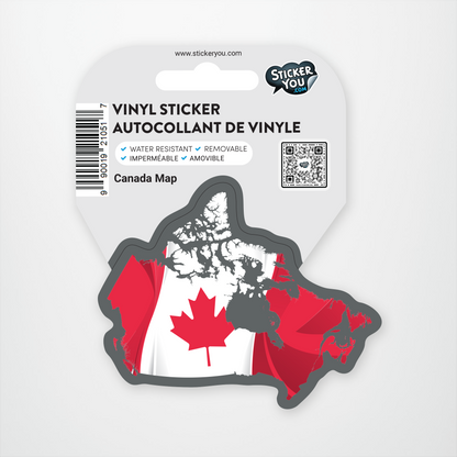 Canada Map Sticker Pack (12 units @ $2.25 each)