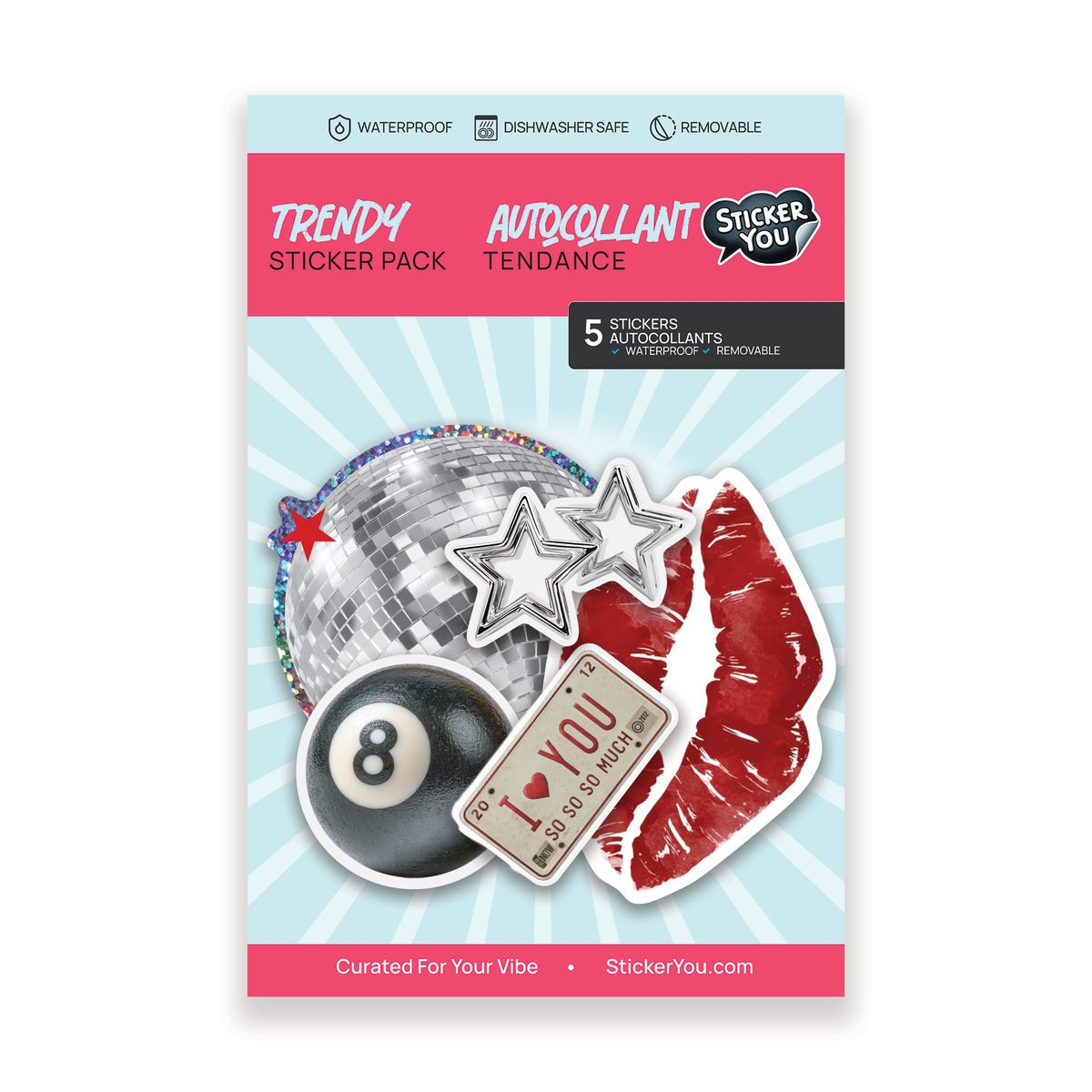 Retro Disco Sticker Pack